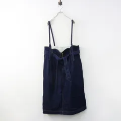フランシュリッペ franche lippee インディゴ デニム ジャンパースカート 3L｜ブルー ジャンスカ【2400014954159】のサムネイル