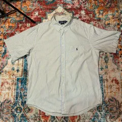 XL 90s ポロ ラルフローレン ストライプ 半袖