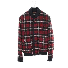 DOLCE & GABBANA ドルチェアンドガッバーナ チェック ニットジャケット ブルゾンのサムネイル