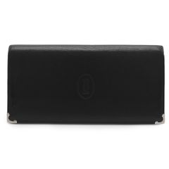 美品】Cartier 長財布 黒 レザー - メルカリ
