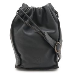 美品】ロエベ チェーンショルダーバッグ ナッパレザー シルバー