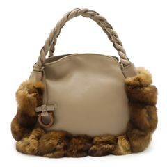 トッズ ハンドバッグ フォックスファー トートバッグ もふもふ 【中古