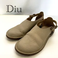 Diu ディウ レザー サボ サンダル バックストラップ M ベージュ  レディース 靴 _218068のサムネイル