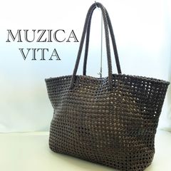 ⭐️美品⭐️【定価39600円】ムジカヴィータ 丸編メッシュトートバッグ