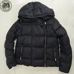 ​【人気】ZARA アウター パフジャケット ダウン風 黒 M アシンメトリー