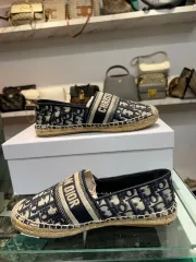 Dior (ディオール) オブリーク エスパドリーユ スリッポン レディース (レディース) ネイビー (38)のサムネイル