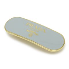 ほぼ未使用 PRADA ゴールド ヘアクリップ 収納袋付き - メルカリ