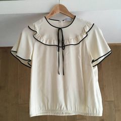 BORDERS at BALCONY ボタンツイルブラウス 36 - メルカリ