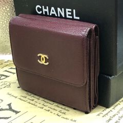 お値下しました！CHANEL バーガンディ 二つ折り財布 はなん様 1日専用 期間限定お値下げCHANEL バーガンディ 二つ折り財布