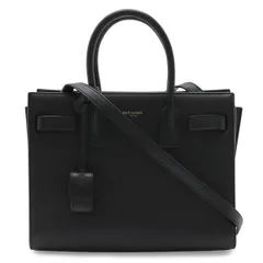 SAINT LAURENT PARIS サン ローラン パリ イブサンローラン サック ド ジュール ベイビー ハンドバッグ 2WAYショルダー レザー ブラック 黒 377183のサムネイル