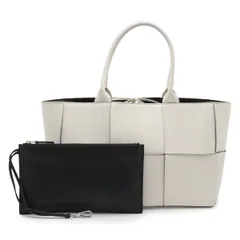 BOTTEGA VENETA ボッテガ ヴェネタ ボッテガベネタ マキシイントレチャート アルコ トート トートバッグ スモール レザー ホワイト 白 652867