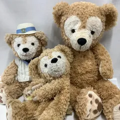 ディズニー　ダッフィー3点まとめて　ぬいぐるみ・ぬいぐるみポーチ　中古　X172