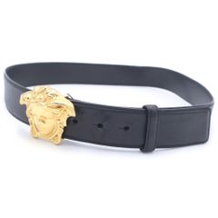 極美品 VERSACE クロコダイル レザー ベルト メデューサ金具 スクエア 極美品 VERSACE クロコダイル レザー ベルト メデューサ金具 スクエア