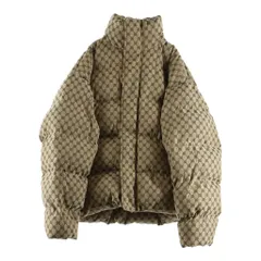 BALENCIAGA (バレンシアガ) ×GUCCI the hacker project グッチ ハッカープロジェクト BB総柄 パフィダウンジャケット 中綿ジャケット ベージュ 681885 TL053 9585のサムネイル