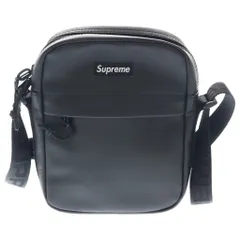 SUPREME (シュプリーム) 23AW Leather Shoulder Bag ボックスロゴ レザーショルダーバッグ ブラック