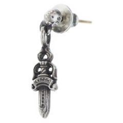 CHROMEHEARTS クロムハーツ ダガー チャーム 2個セット 革袋付き