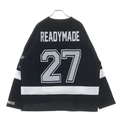 READY MADE (レディメイド) GAME SHIRT SMILE 長袖シャツ ブラック/ホワイト RE-PO-BK-00-00-249のサムネイル