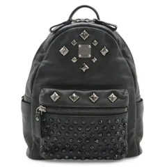 MCM エムシーエム スタッズ バックパック リュックサック デイパック レザー ブラック 黒 MMK4SVE72BK001のサムネイル