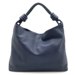 LOEWE ロエベ フラメンコ ホーボー アナグラム ショルダーバッグ セミショルダー ワンショルダー 肩掛け レザー ネイビー 紺のサムネイル