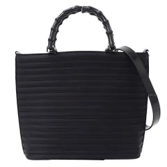 グッチ GUCCI バッグ レディース ブランド ハンドバッグ ショルダーバッグ 2way バンブー ナイロン ブラック 000 1998 0588 黒 おしゃれ 【中古】