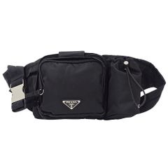 【人気】PRADA プラダ テスートナイロン ボディバッグ 黒 多機能 美品✨PRADA プラダ ウエストバッグ ボディバック テスートナイロン 黒
