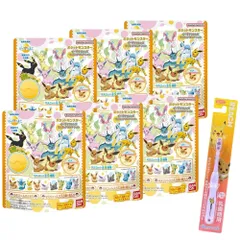 【6個セット】バスボム バンダイ バスボール ポケットモンスター イーブイフレンズ フィギュアコレクション おまけ付き【キャラクター 歯ブラシ 1本付き】
