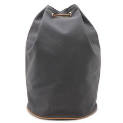 HERMES エルメス ポロションミミル GM グレー キャンバス ナップサック 