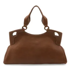 Cartier カルティエ マルチェロ ドゥ カルティエ パンチング ロゴ トートバッグ ショルダーバッグ 肩掛け ハンドバッグ レザー ブラウン 茶のサムネイル