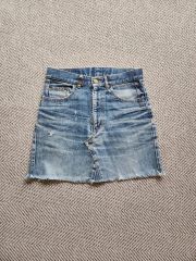 ド*ピ様 SAINT LAURENT サンローラン デニムミニスカート - メルカリ