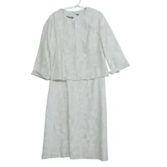Laura Ashley ローラアシュレイ セットアップ フラワー 総柄 コットンリネン ジャケット ワンピース ライトベージュ 11【L】 レディース 【中古】のサムネイル