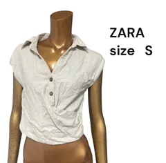 No.375 (♡) ZARA シャツ ブラウス プルオーバー Vネック