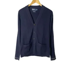 ポロ バイ ラルフローレン Polo by Ralph Lauren カーディガン カシミヤ混 長袖 M ネイビー ■GY06