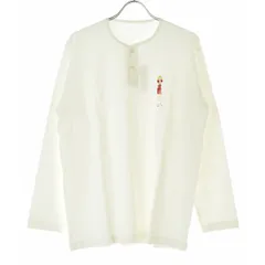 【PAPAS】D0421UTS13A レディプリント ヘンリーネック長袖Tシャツのサムネイル