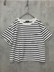 JOURNAL STANDARD ジャーナルスタンダード 18-070-400-3040-1-0 ポケット 半袖 Tシャツ 黒×白 ■◆ レディース