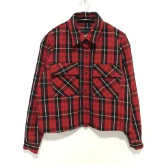 CHECK クロップド シャツ & スカート セットアップ S_I3354