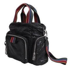 ソニアリキエルSONIA RYKIEL ナイロンマルチカラーストラップ2WAYバッグ 黒マルチのサムネイル