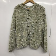 Simplicite シンプリシテェ カーディガン 長袖 長袖ニットカーディガン 前ボタン ノーカラー