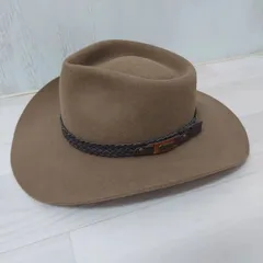 AKUBRA　羽根付き　テンガロンハット　オーストラリア製　サイズ：62 Yahoo!オークション - AKUBRA オーストラリア製/羽根付き/STOCKMAN ハ
