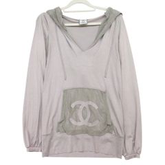CHANEL シャネル スポーツライン　パーカー　シルク　ビック　ココマーク CHANEL - CHANEL シャネル スポーツライン パーカー シルク ビック