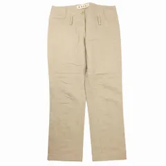 MARNI マルニ テーパード パンツ コットン ナイロン イタリア製 ボトムス 40 M ピンクベージュ レディース 【中古】
