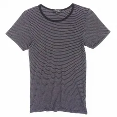 apc ブラックボーダーTシャツ M A.P.C - apc ブラックボーダーTシャツ Mの通販 by neru｜アーペーセー
