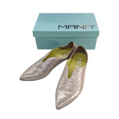MANA ふかふか バブーシュ 黒 ポインテッドトゥ フラットシューズ 23
