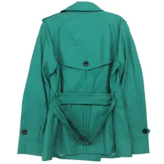 COACH コーチ トレンチ コート ジャケット ノッチドラペル アウター 長袖 888-262-6224 S/P グリーン レディース 【中古】のサムネイル