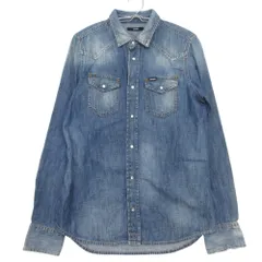 DIESEL ディーゼル 長袖シャツ デニム ダンガリーシャツ ウエスタンシャツ トップス インディゴブルー S メンズ 【中古】