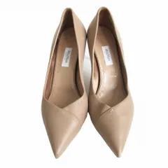MAX MARA マックスマーラ パンプス ポインテッドトゥ ピンヒール シューズ レザー ベージュ 37 24cm レディース 【中古】のサムネイル