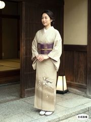着物屋くるり デニム着物 利休白茶 Sサイズ - メルカリ