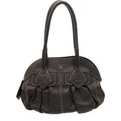 LANCEL ランセル トートバッグ ロゴ レザー ハンドバッグ 肩掛けショルダー  ブラウン レディース 【中古】