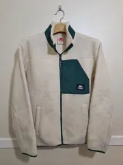 カッパ フリース ジャケット L アイボリー グリーン 100サイズ