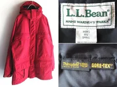 希少 90sビンテージ L.L.BEAN MAINE WARDEN'S PARKA GORE-TEX ゴアテックス シンサレートエコダウン マウンテンパーカー ジャケット S 赤のサムネイル