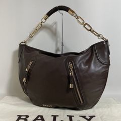 2604-121｜美品｜バリー ワンショルダーバッグ レザー ダークブラウン 